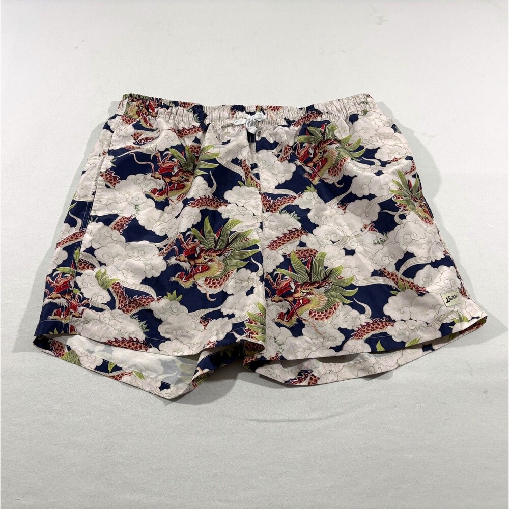 Bather Mens Blue Above the Clouds Print Mesh Lined Swim Trunks 5" Shorts Sz 2XL